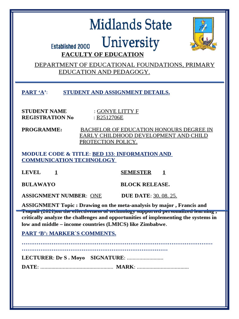 Cover Page Sample | PDF