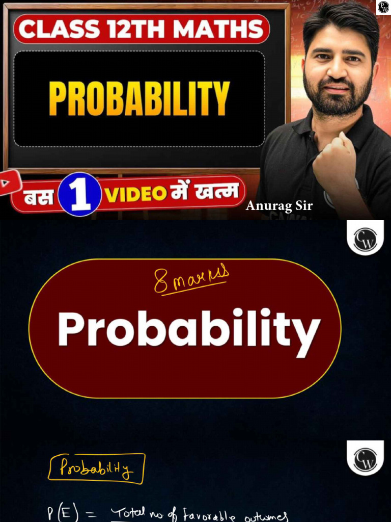 Probability: Class Notes | PDF