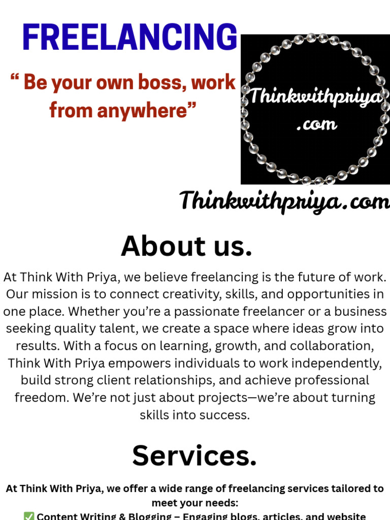 Freelancing: 