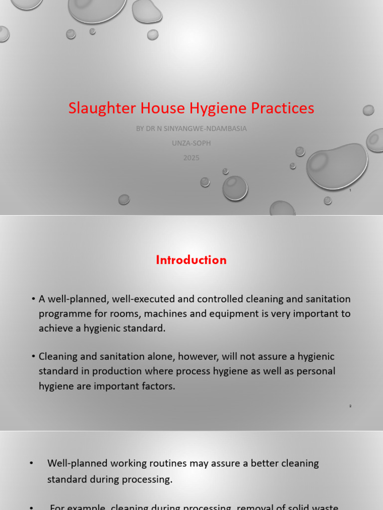 Lect 2.4 - Slaughter House Hygiene Practices | PDF | Pest Control ...