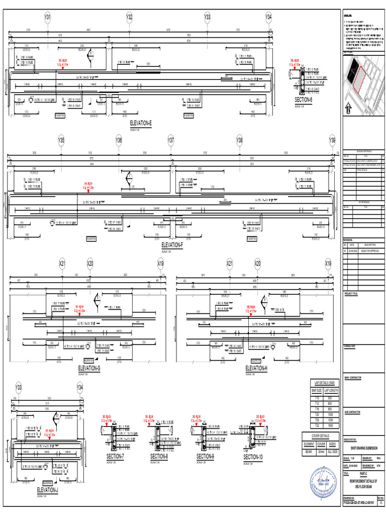 P1028-GB-SD-ST-RB-L3-00159 To 00161 3 | PDF | Technical Drawing | Civil ...