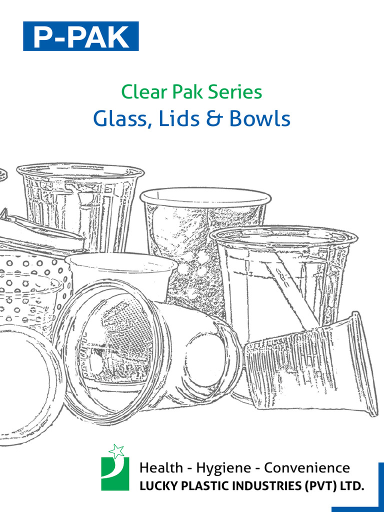 P-PAK Clear Glasses & Bowls Catalogue | PDF