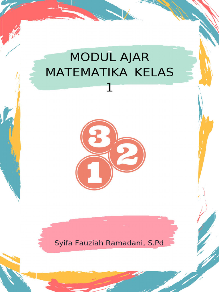 Modul Ajar Matematika Kelas 1 SD | PDF
