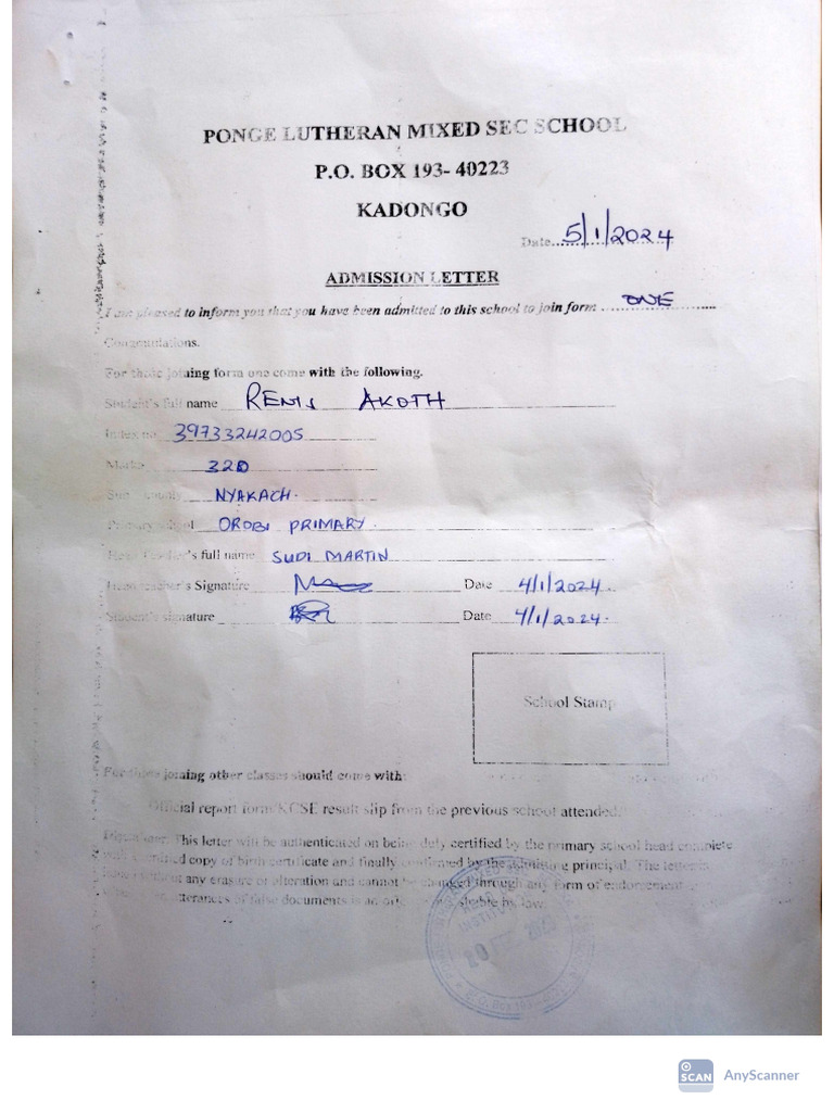 Renis Akoth Docs | PDF
