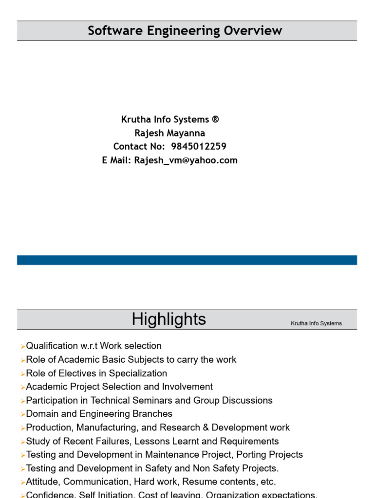 Comprehensive Software Engineering Guide | PDF | Software Testing ...