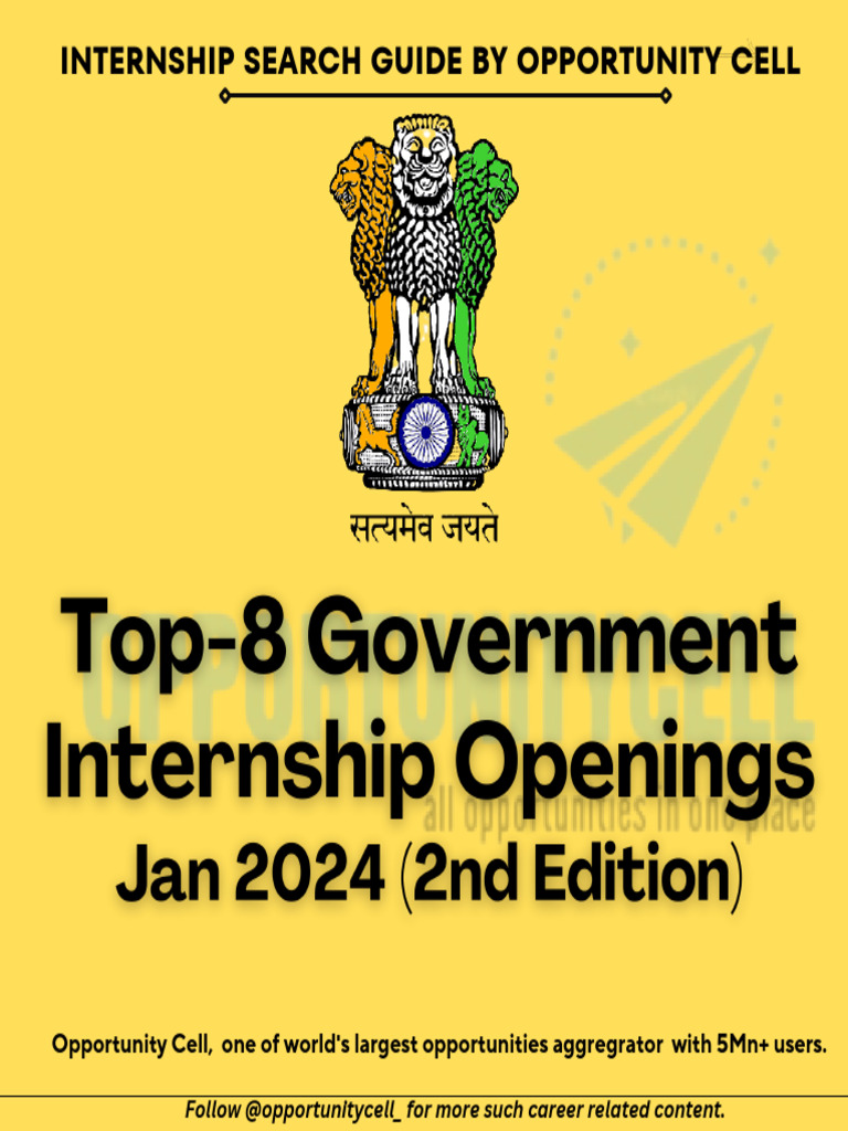 Top Government Internships Guide | PDF | Internship | Job Hunting