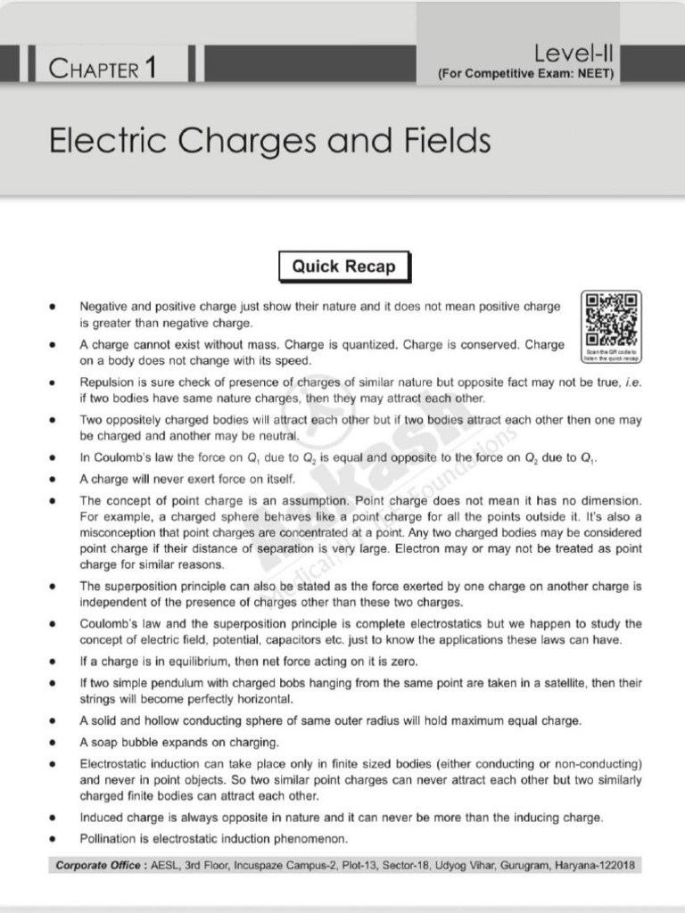 Level 2 Electric Charges | PDF