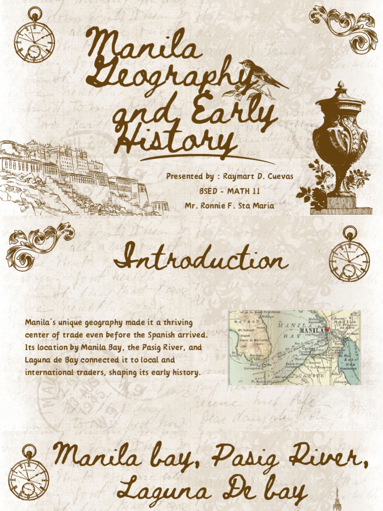 Manila's Geography and Trade History | PDF