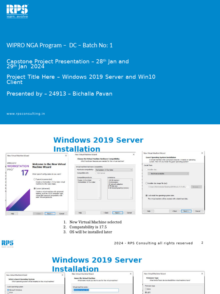Windows Server 2019 & Win10 Client Setup Guide | PDF | Windows 10 ...