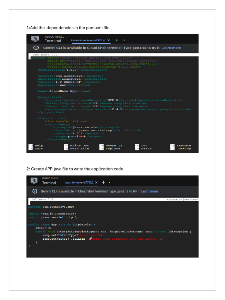 Deploying Cloud Application Steps | PDF
