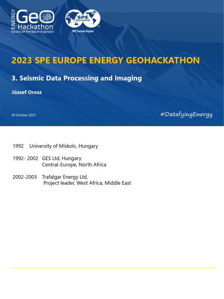 Seismic Data Processing Techniques | PDF | Reflection Seismology | Waves