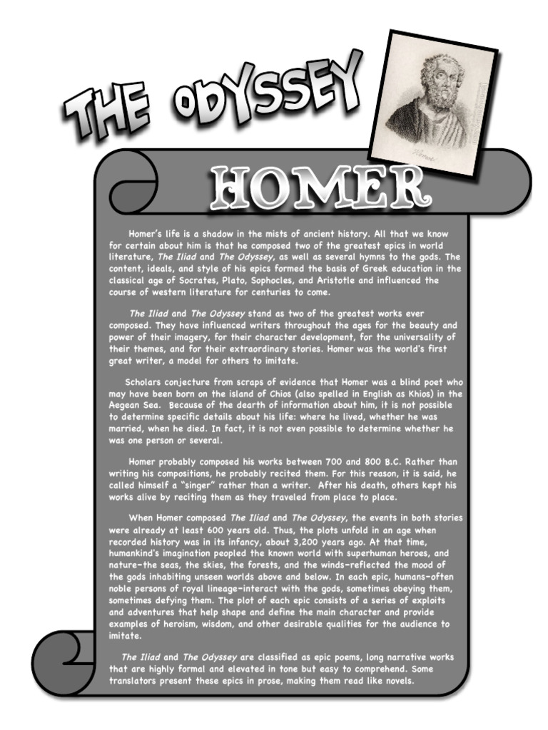 Homer's Life and Literary Legacy | PDF | Homer | Epic Poetry