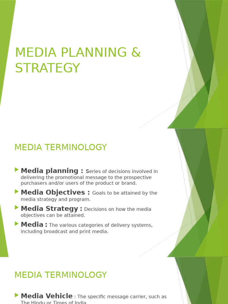 Media Planning and Strategy Guide | PDF | Brand | Marketing
