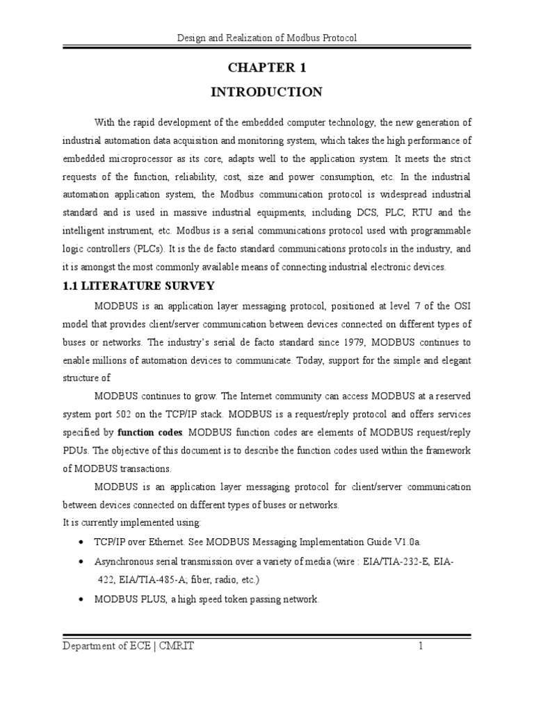 Modbus Protocol | PDF | Arm Architecture | Instruction Set