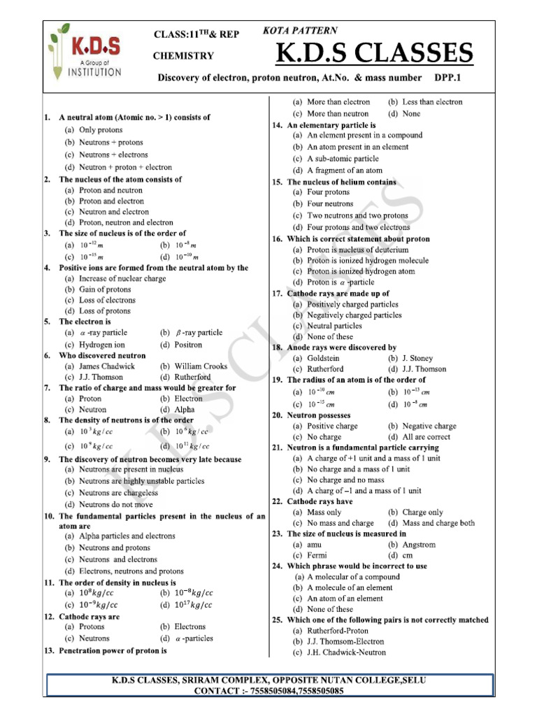 DPP 1 Kds | PDF