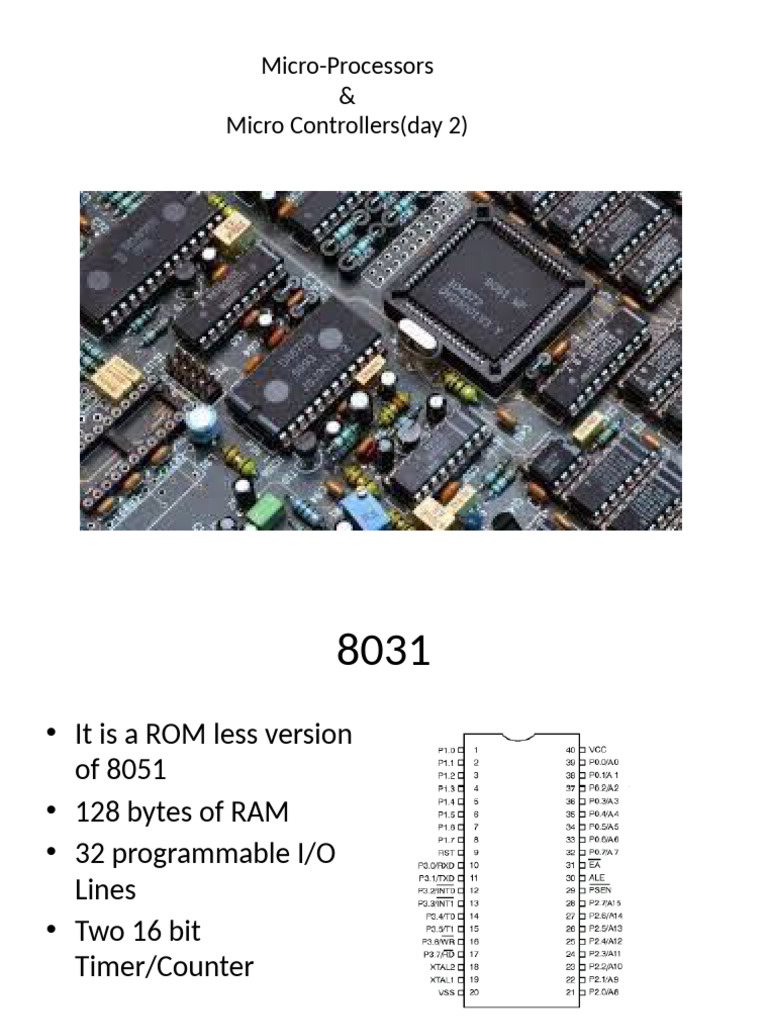 Micro-Processors & Micro Controllers Cont. | PDF | Microcontroller ...