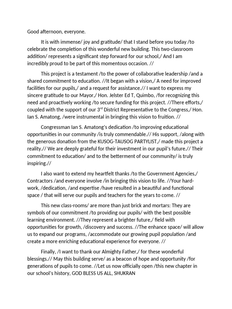 Inauguration | PDF