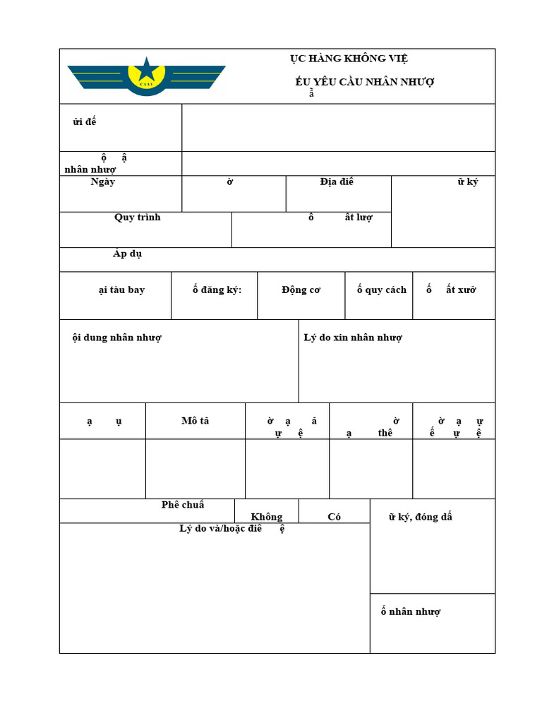 Caav Form 040 Concession Request | PDF