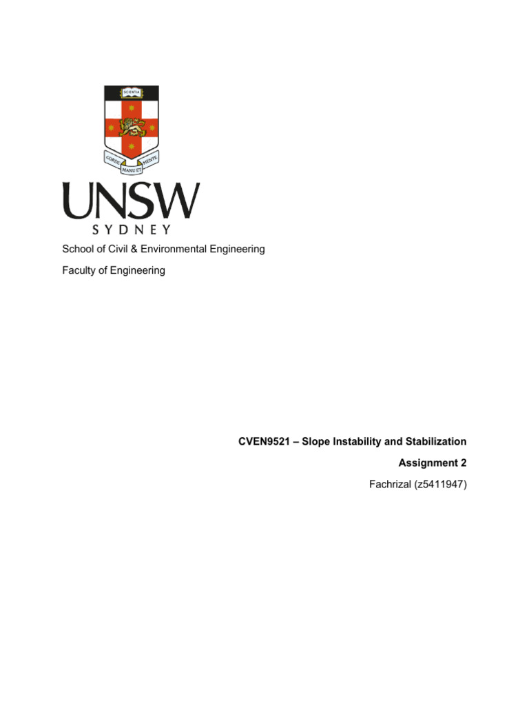 Slope Stability Analysis for School Buildings | PDF | Landslide | Earth ...