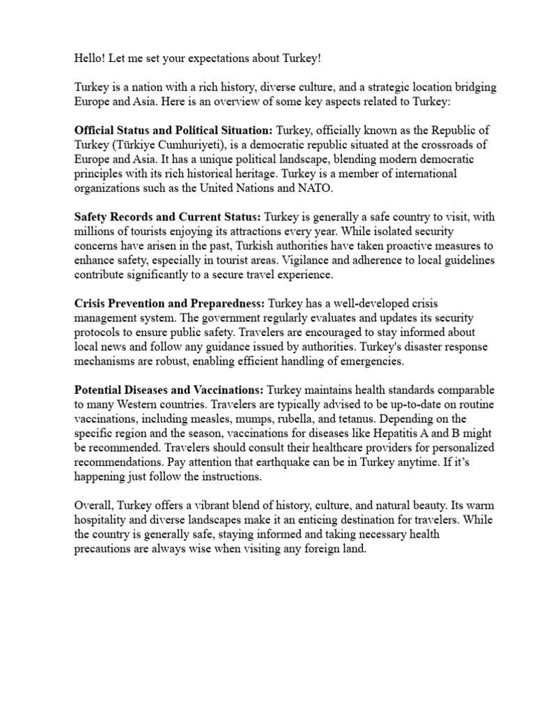 Turkey | PDF
