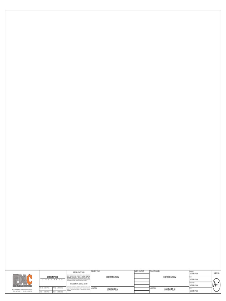Sample Title Block for Building Plans | PDF