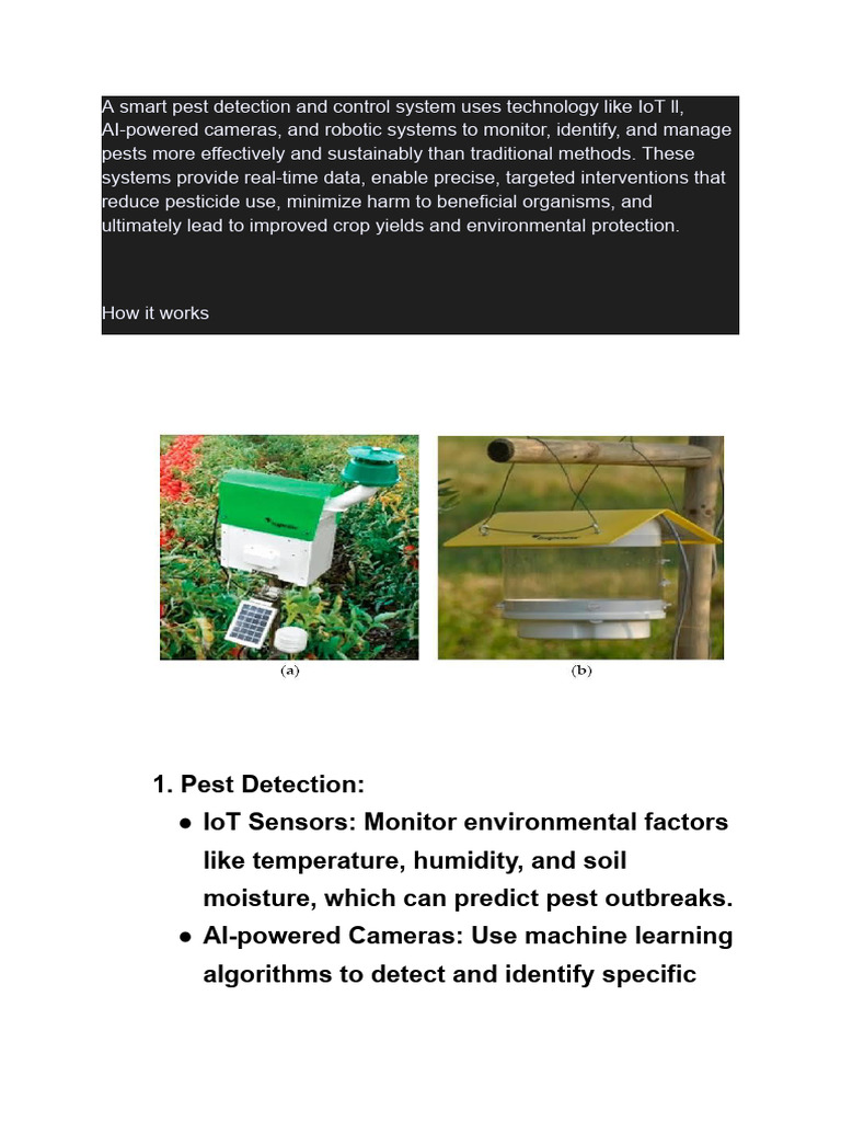 Smart Pest Detection and Control | PDF