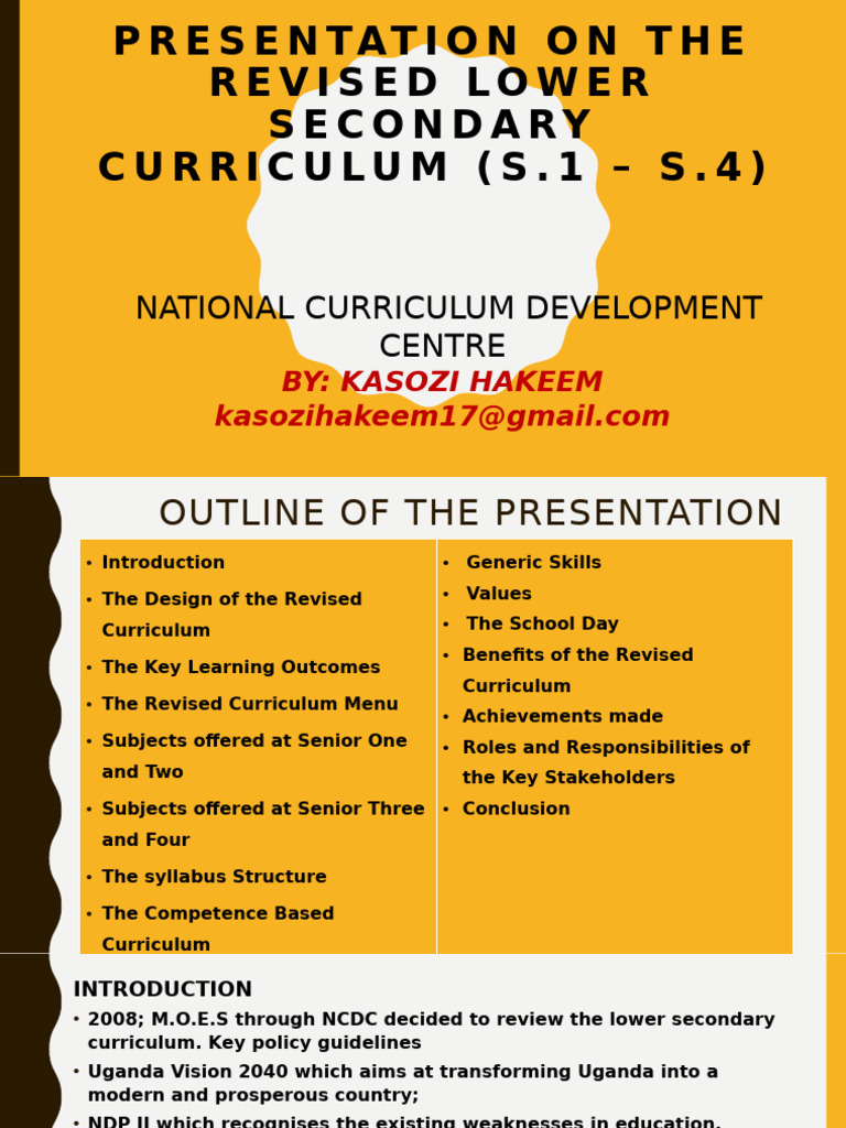 Revised Lower Secondary Curriculum Overview | PDF | Educational ...