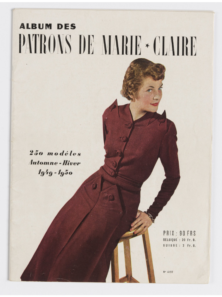 Patron De Couture Vintage Marie Claire N°6230 - Robe De Chambre Fille 12/14 Ans - Années 50 - Occasion