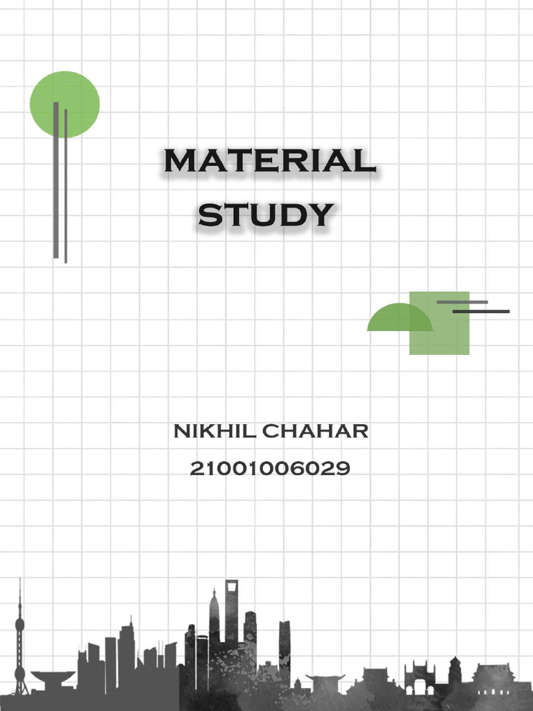 Material Study Front Page | PDF