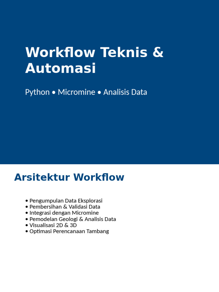 Automasi Workflow Data Geologi Python | PDF