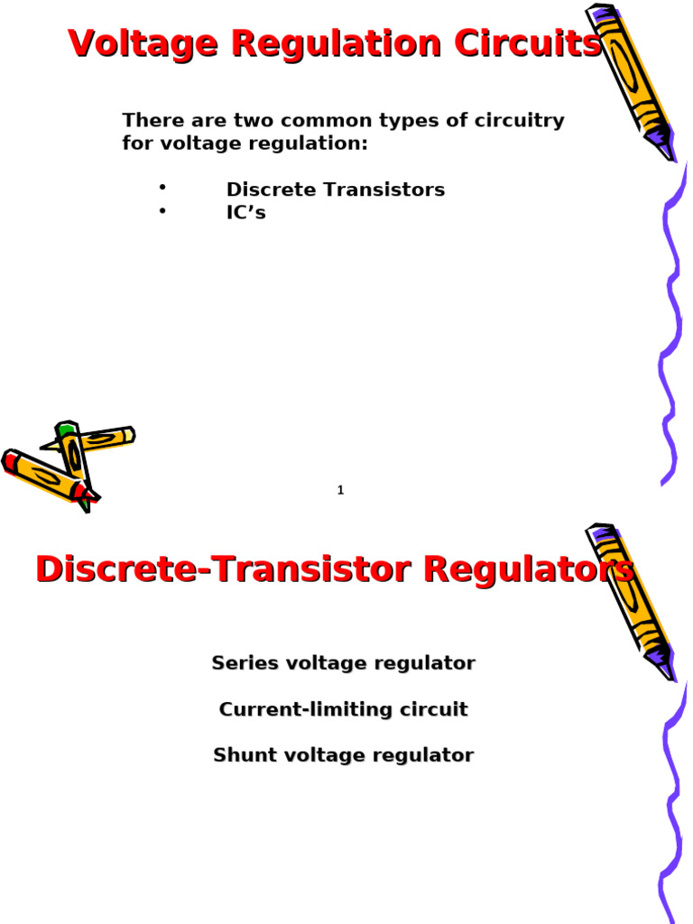 Voltage Regulation Circuit Types Explained | PDF | Power Supply ...