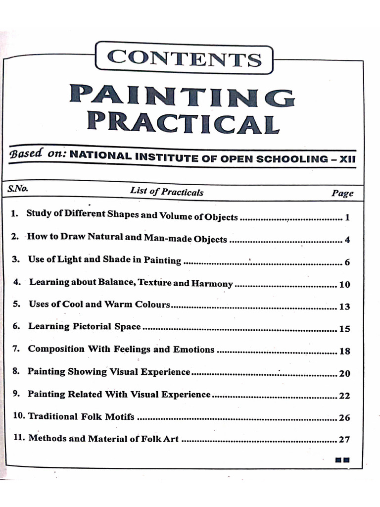 Painting Practicals | PDF