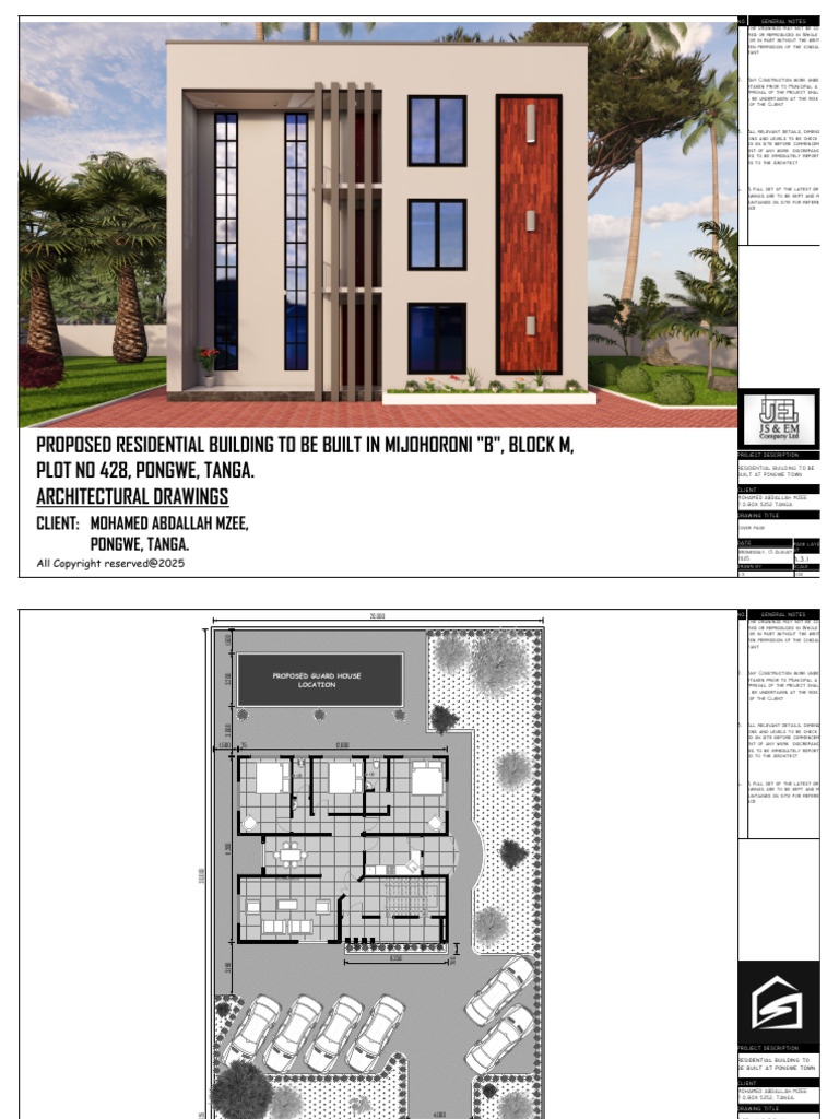 Mohamed Abdallah Mzee - Proposed Three Storey Residential Building ...