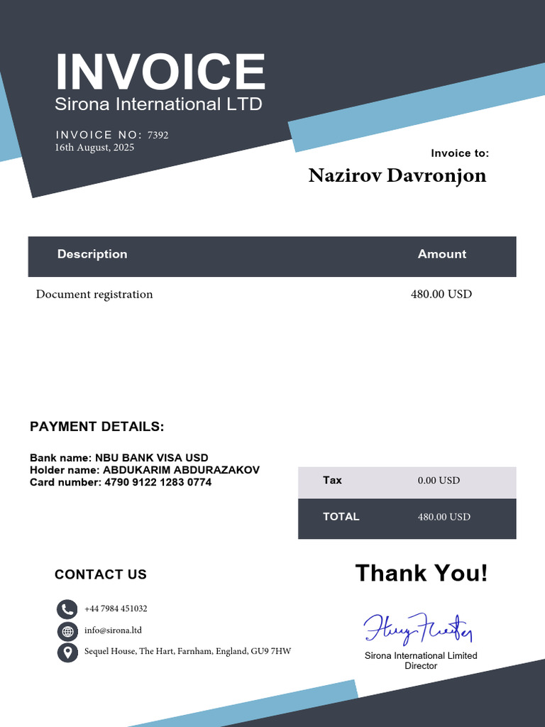 Invoice 7392 | PDF