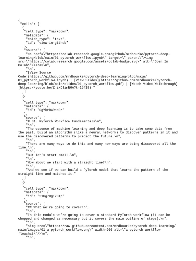 PyTorch Workflow Fundamentals Guide | PDF | Applied Mathematics ...