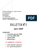 Bulletin N°3 Mars 2009