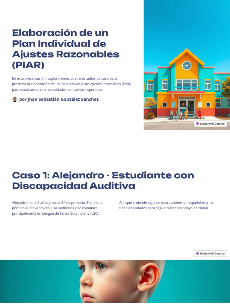 Plan de Ajustes Razonables para Estudiantes | PDF | Enseñando | Aprendizaje