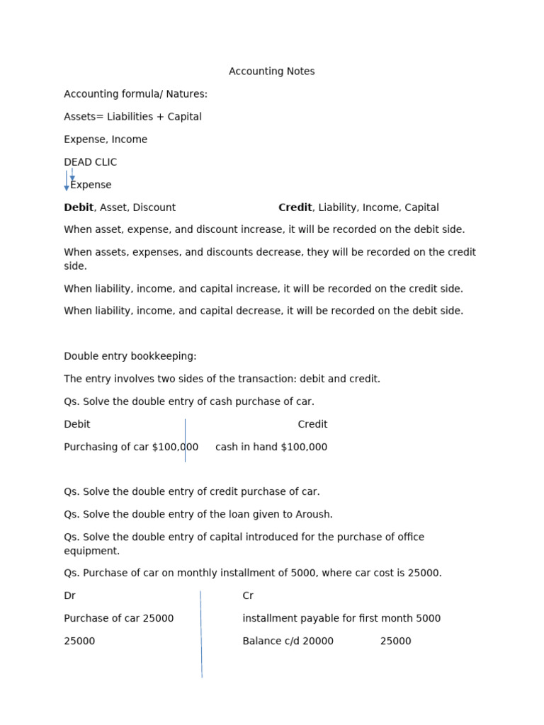 Accounting Notes | PDF
