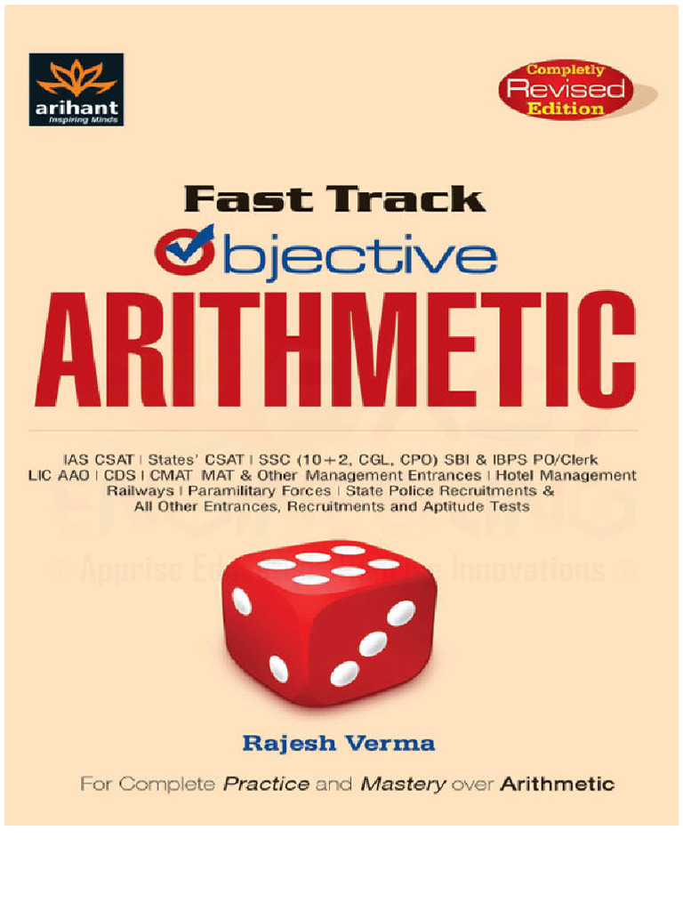 Fast Track Objective Arithmetic Guide | PDF | Division (Mathematics) | Area