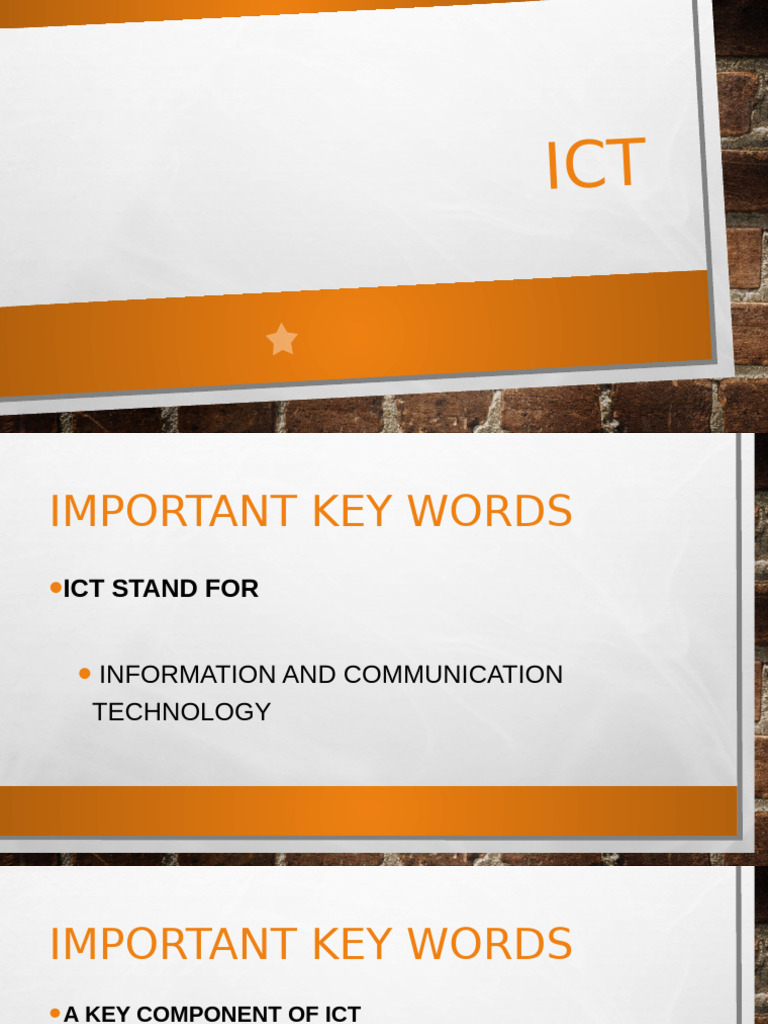Understanding ICT: Key Concepts and Roles | PDF | Information And ...
