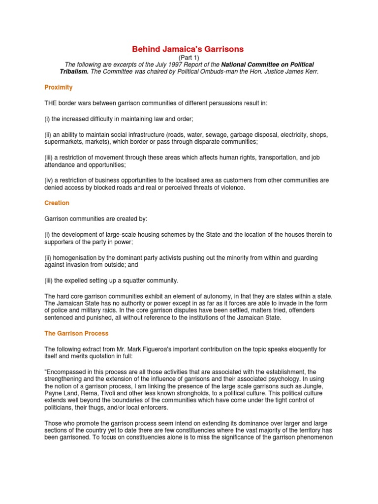 Behind Jamaica | PDF | Jamaica | Violence