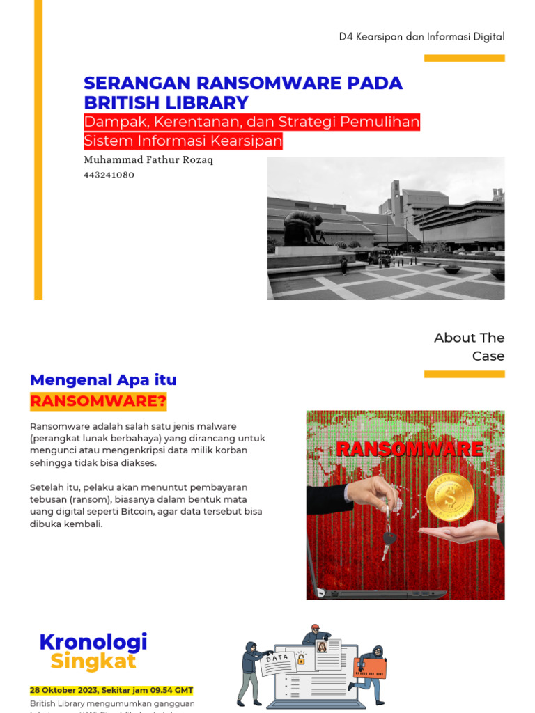 Dampak Serangan Ransomware British Library | PDF