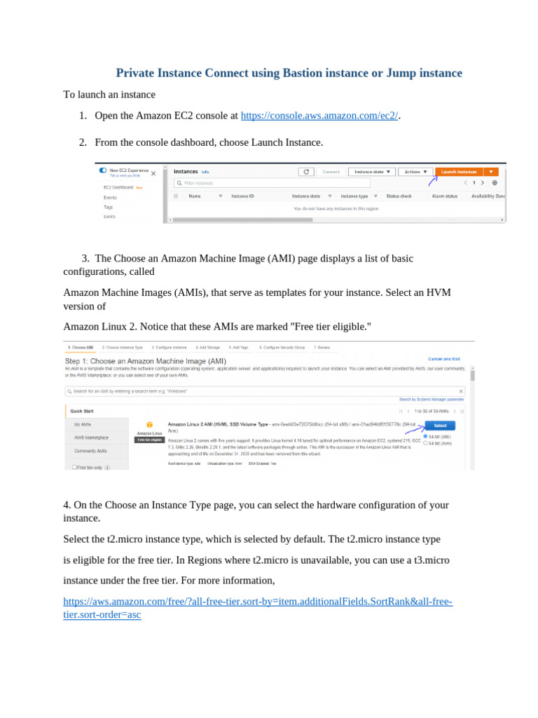 3.1) EC2 Instance Launch-Public Subnets To Connect The Private Instance ...