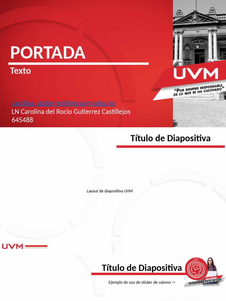 Machote Diapositivas | PDF