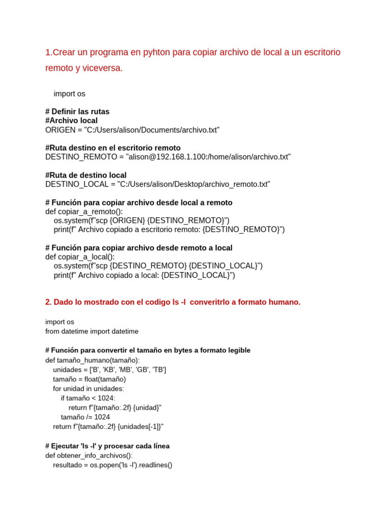 Copia de Archivos y Gestión de Redes en Python | PDF | Archivo de ...
