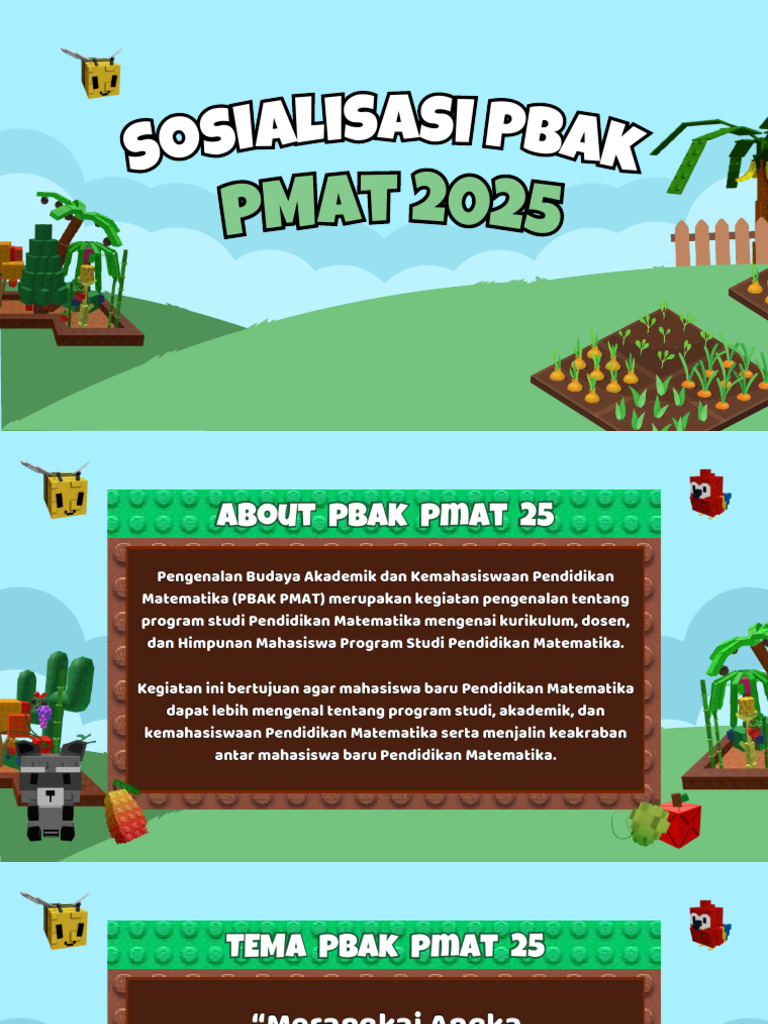 PBAK PMAT 2025: Pengenalan Mahasiswa Baru | PDF