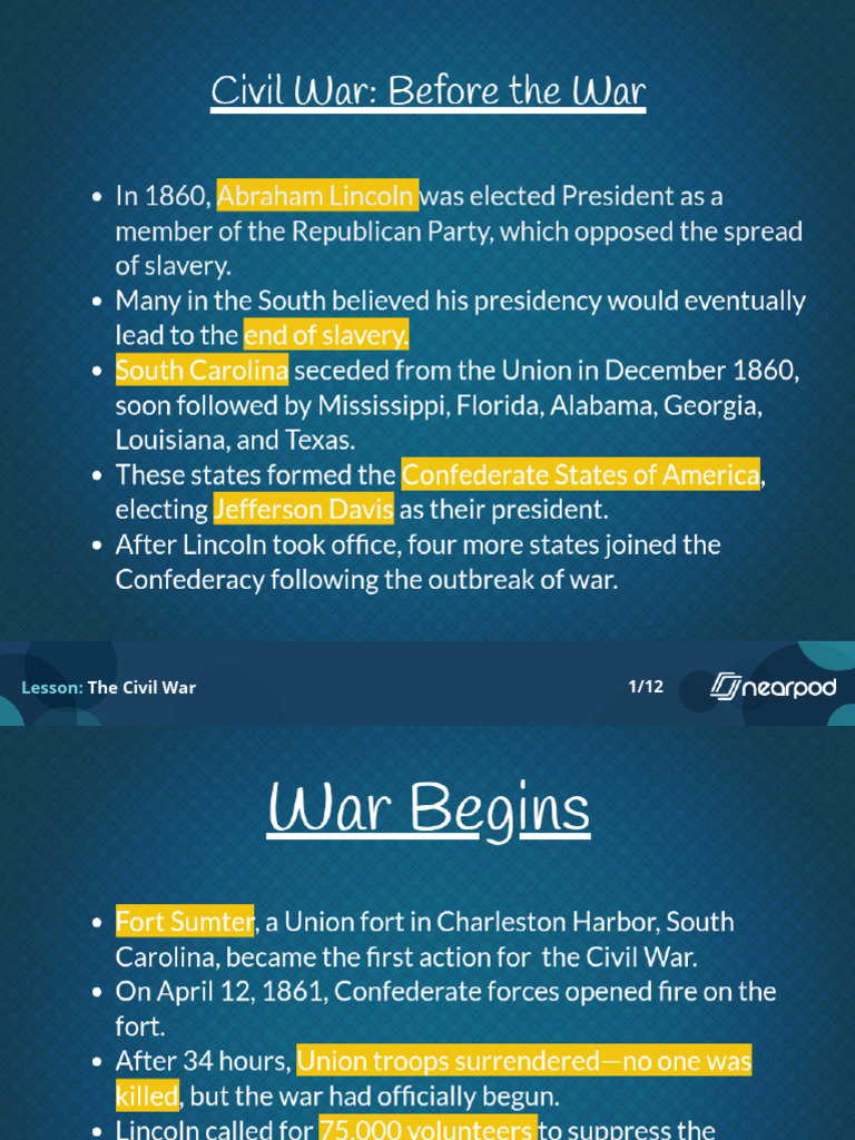 The Civil War | PDF