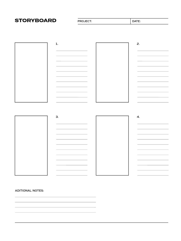 Project Storyboard Template | PDF