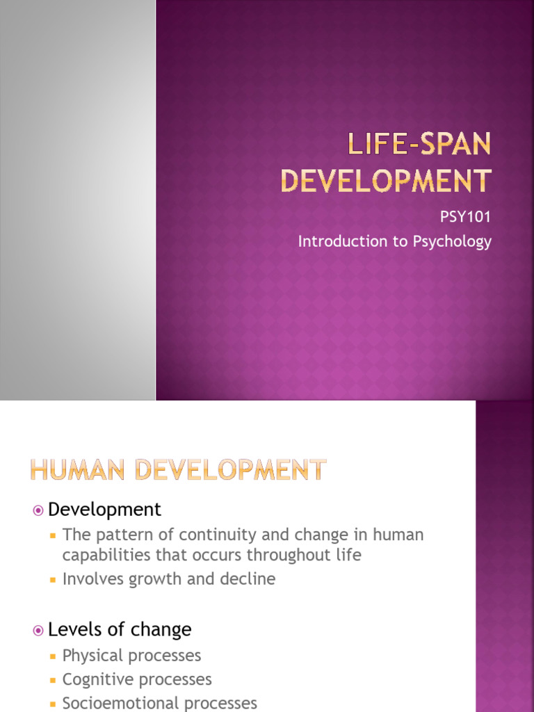 Human Development Across Lifespan | PDF | Attachment Theory | Identity ...