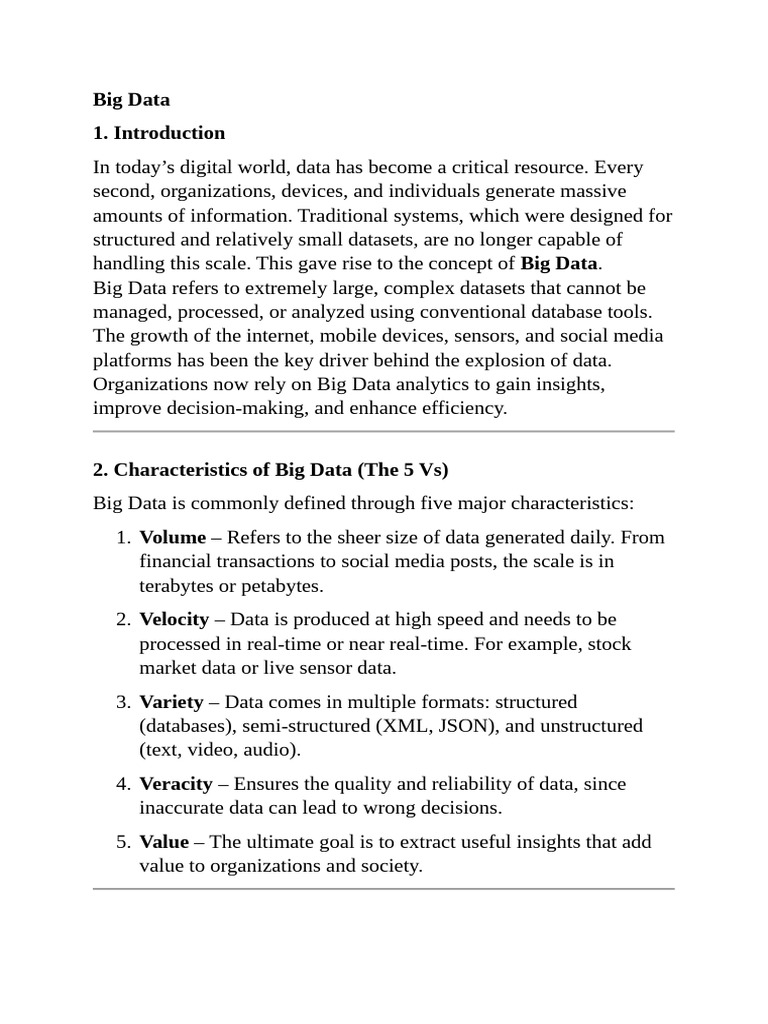 Understanding Big Data: Key Concepts & Tools | PDF | Big Data | Apache ...